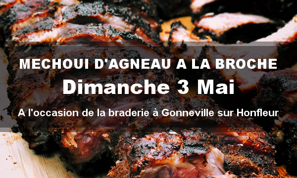 Méchoui d'agneau le dimanche 3 mai